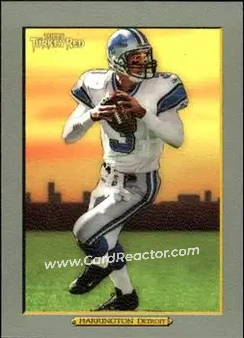 2005 Topps Turkey Red #28 - Joey Harrington - Detroit Lions - Front 2005 Topps Turkey Red #28 - Joey Harrington - Detroit Lions - Front