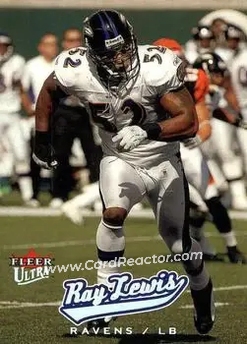 2005 Ultra #15 - Ray Lewis - Baltimore Ravens - Front 2005 Ultra #15 - Ray Lewis - Baltimore Ravens - Front