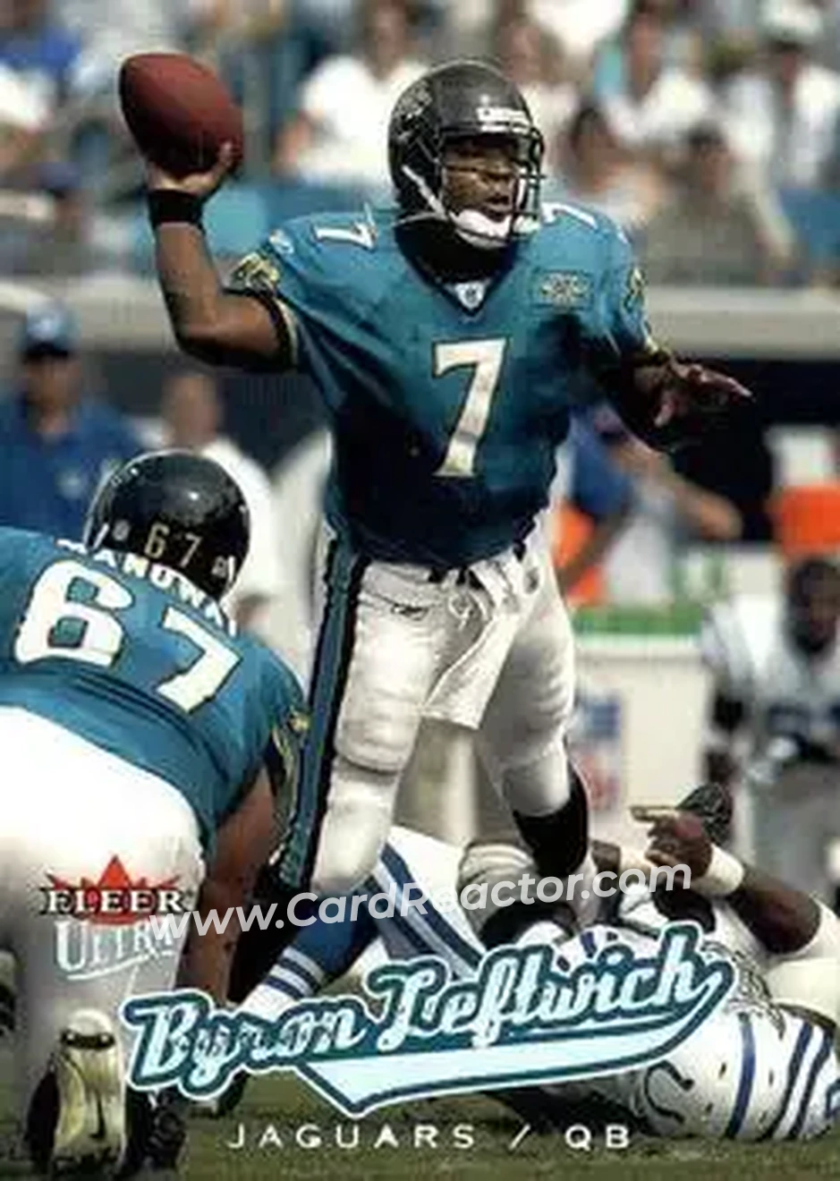 2005 Ultra #16 - Byron Leftwich - Jacksonville Jaguars - Front