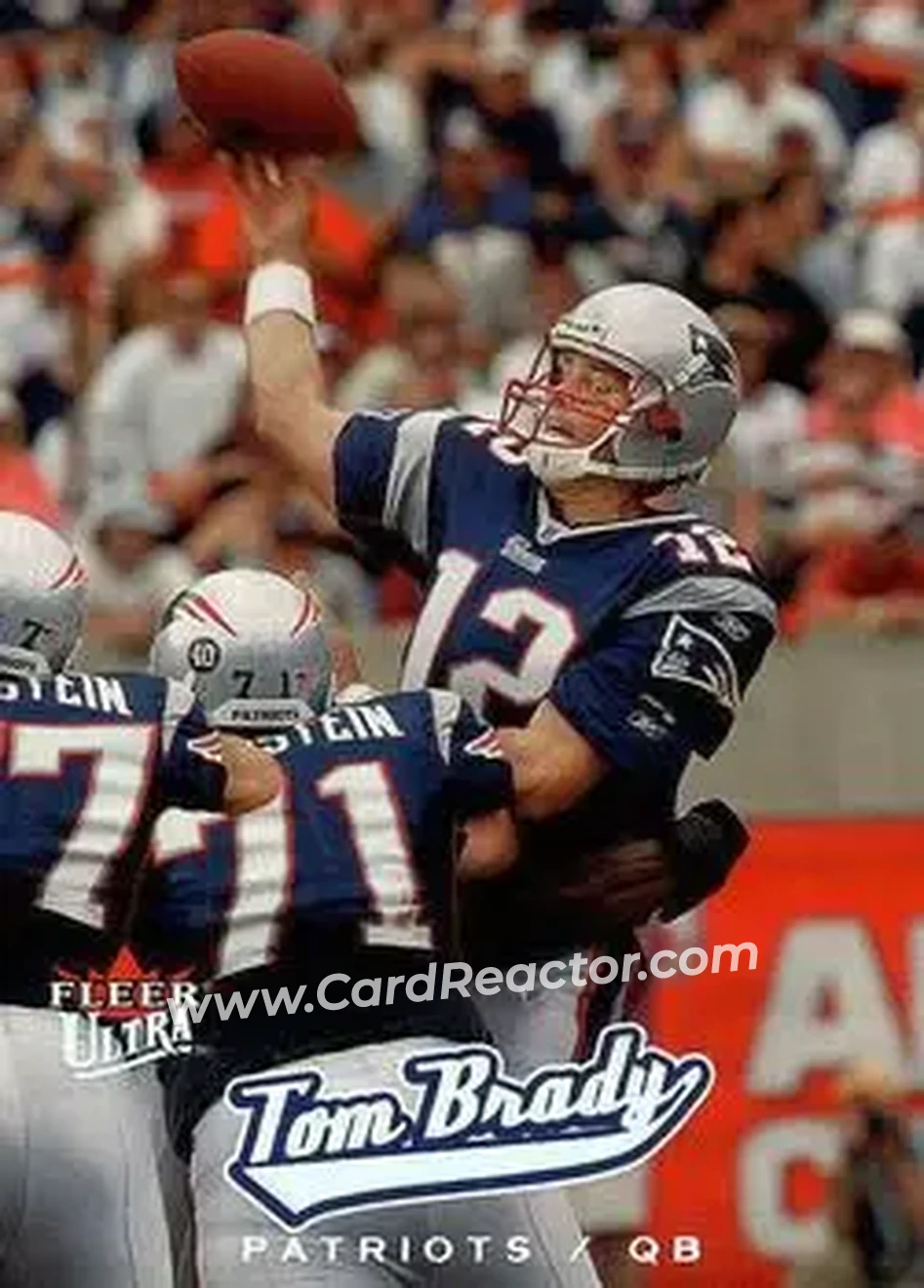 2005 Ultra #20 - Tom Brady - New England Patriots - Front 2005 Ultra #20 - Tom Brady - New England Patriots - Front