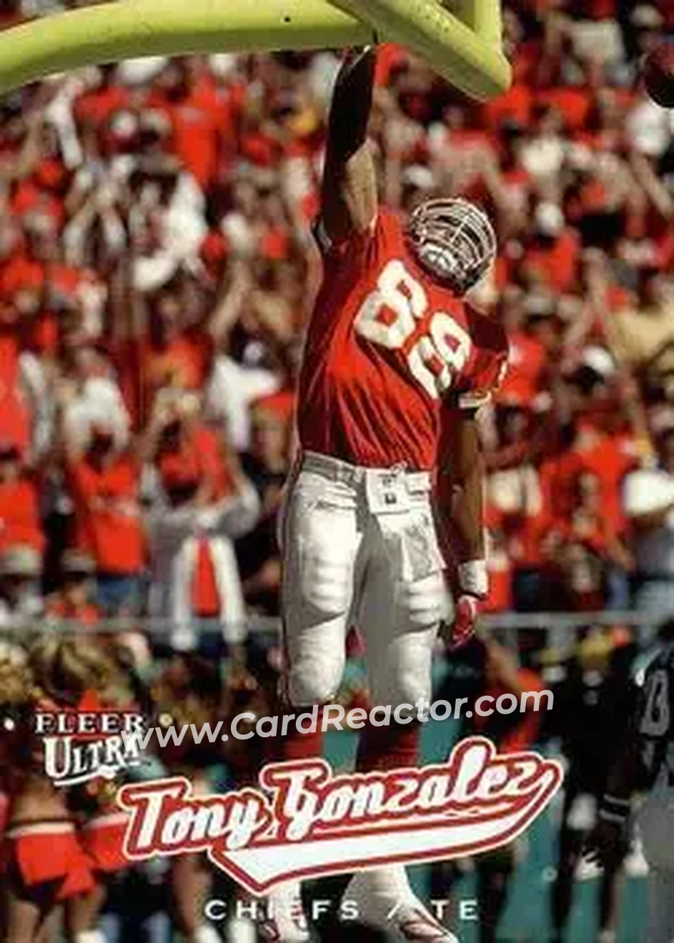 2005 Ultra #36 - Tony Gonzalez - Kansas City Chiefs - Front 2005 Ultra #36 - Tony Gonzalez - Kansas City Chiefs - Front