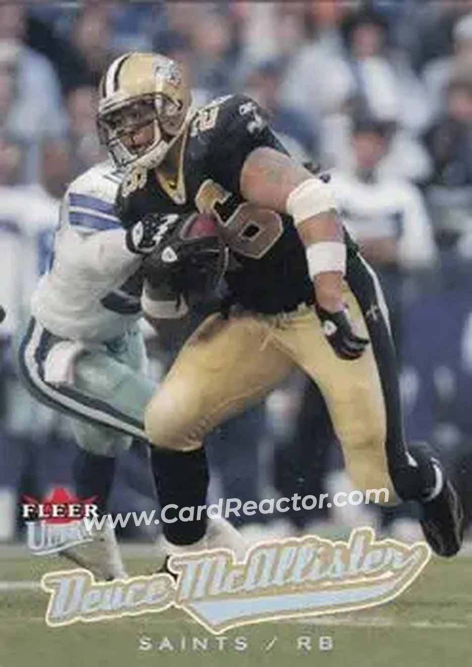 2005 Ultra #37 - Deuce McAllister - New Orleans Saints - Front 2005 Ultra #37 - Deuce McAllister - New Orleans Saints - Front