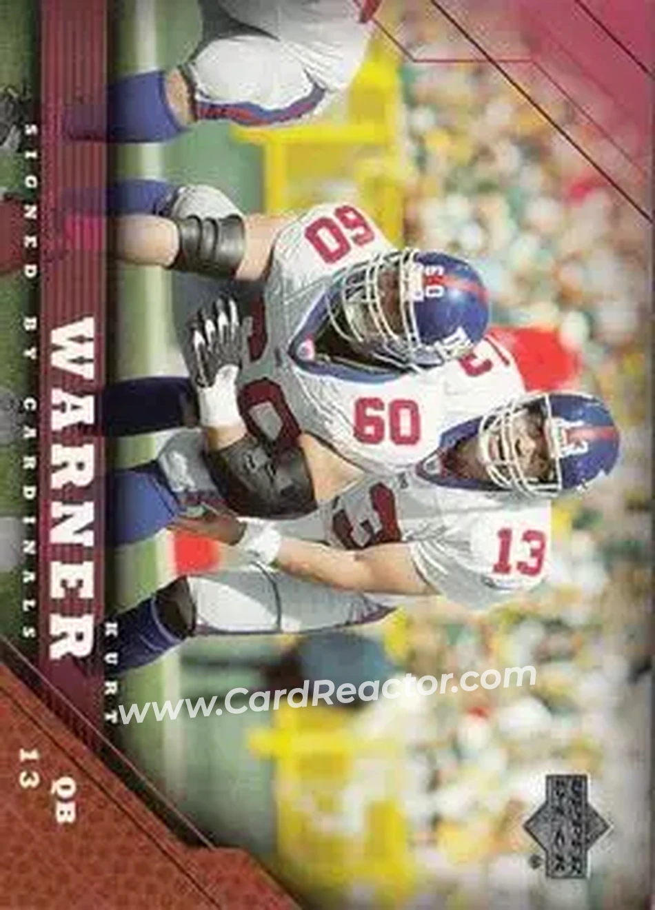 2005 Upper Deck #3 - Kurt Warner - Arizona Cardinals - Front