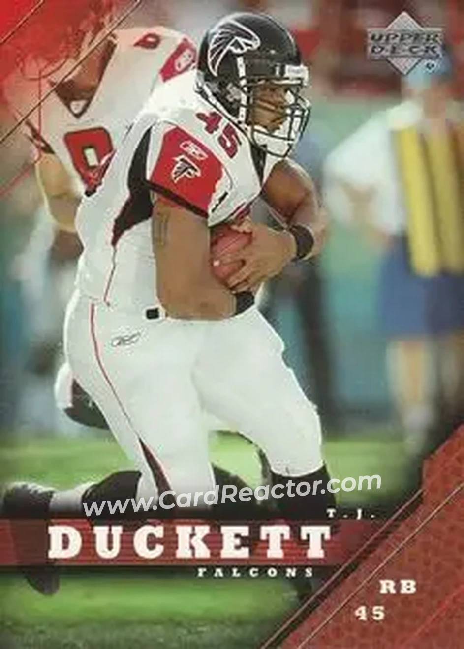 2005 Upper Deck #9 - T.J. Duckett - Atlanta Falcons - Front