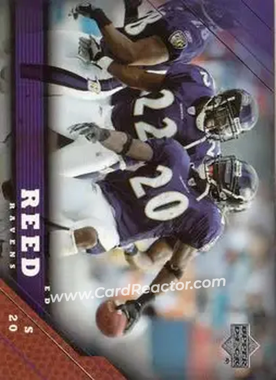 2005 Upper Deck #13 - Ed Reed - Baltimore Ravens - Front 2005 Upper Deck #13 - Ed Reed - Baltimore Ravens - Front