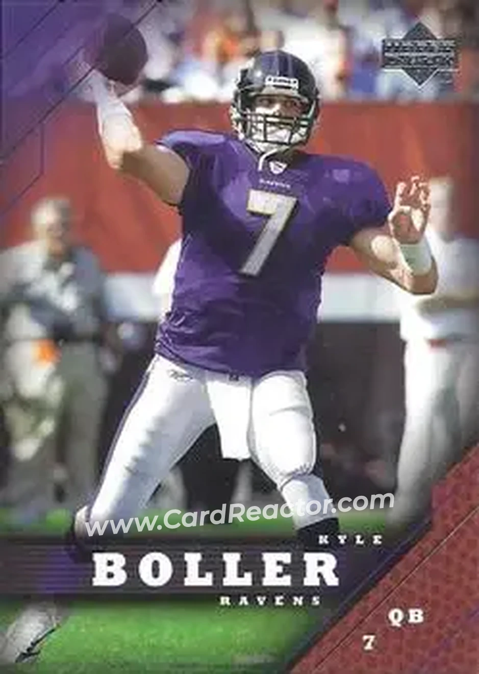 2005 Upper Deck #15 - Kyle Boller - Baltimore Ravens - Front 2005 Upper Deck #15 - Kyle Boller - Baltimore Ravens - Front