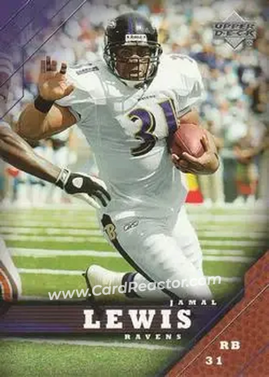 2005 Upper Deck #17 - Jamal Lewis - Baltimore Ravens - Front