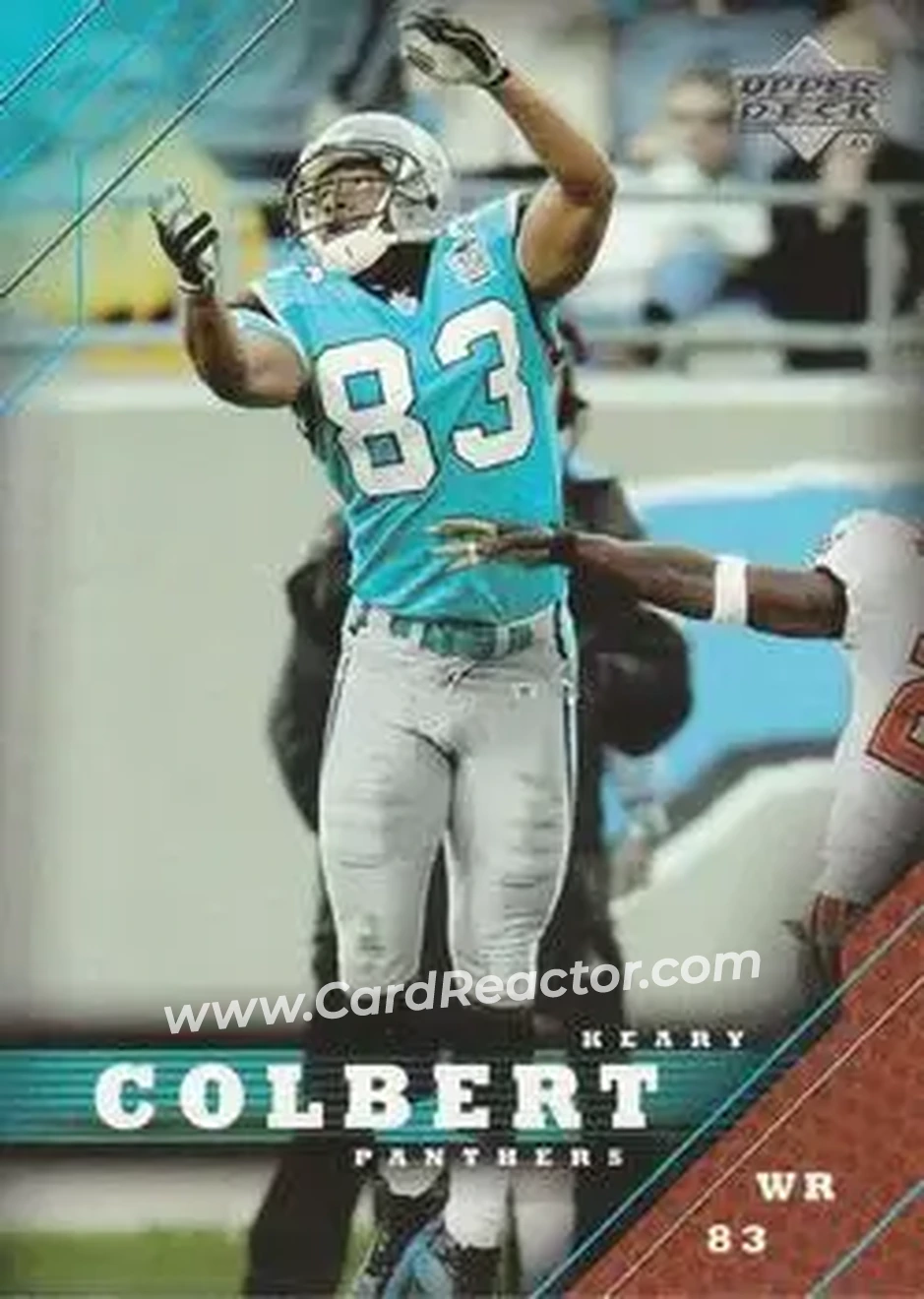 2005 Upper Deck #27 - Keary Colbert - Carolina Panthers - Front 2005 Upper Deck #27 - Keary Colbert - Carolina Panthers - Front