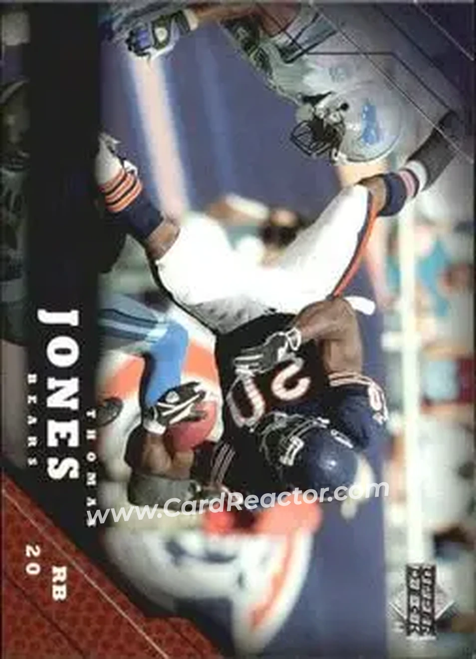 2005 Upper Deck #33 - Thomas Jones - Chicago Bears - Front 2005 Upper Deck #33 - Thomas Jones - Chicago Bears - Front