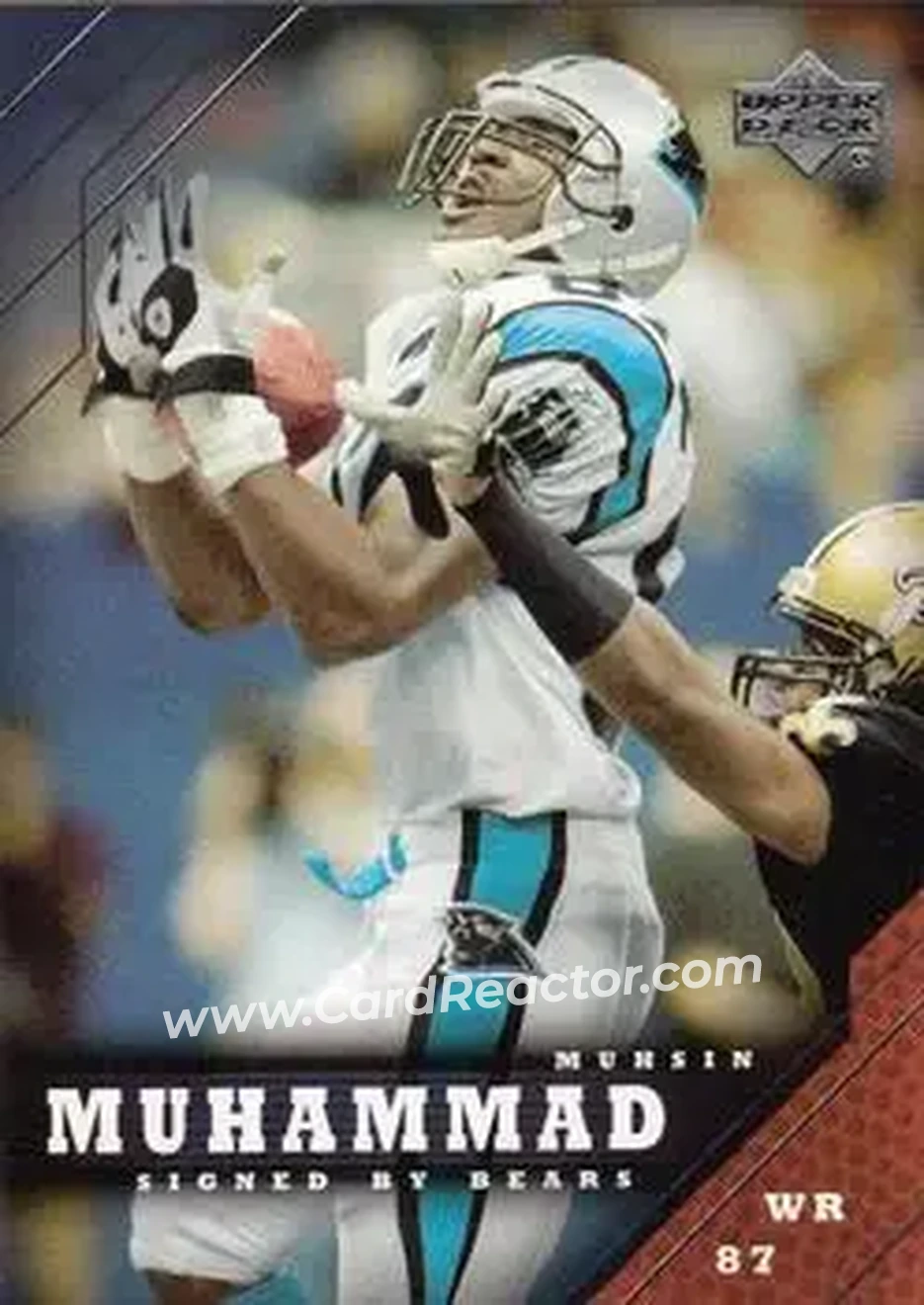 2005 Upper Deck #34 - Muhsin Muhammad - Chicago Bears - Front 2005 Upper Deck #34 - Muhsin Muhammad - Chicago Bears - Front