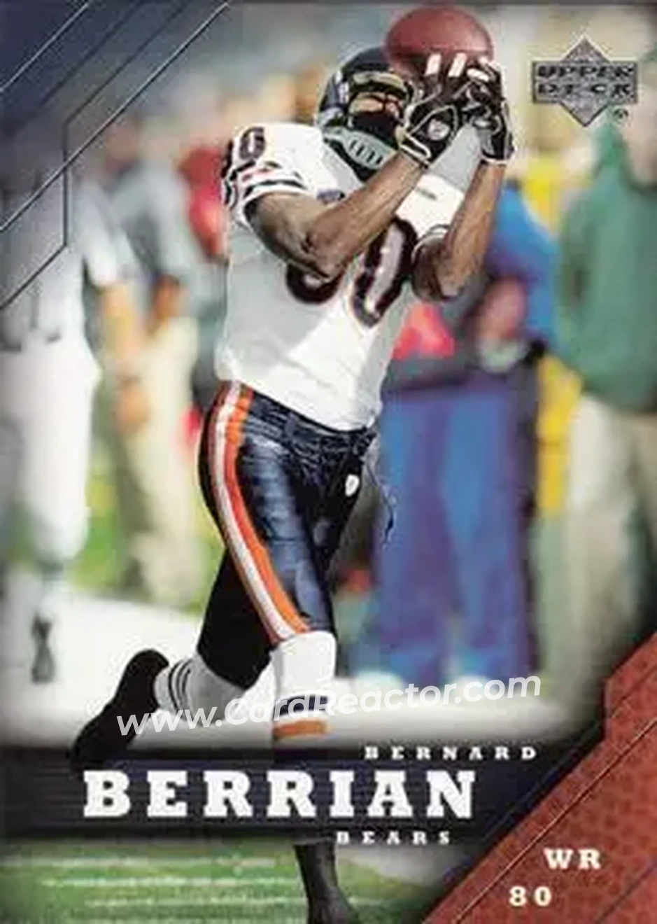 2005 Upper Deck #36 - Bernard Berrian - Chicago Bears - Front 2005 Upper Deck #36 - Bernard Berrian - Chicago Bears - Front