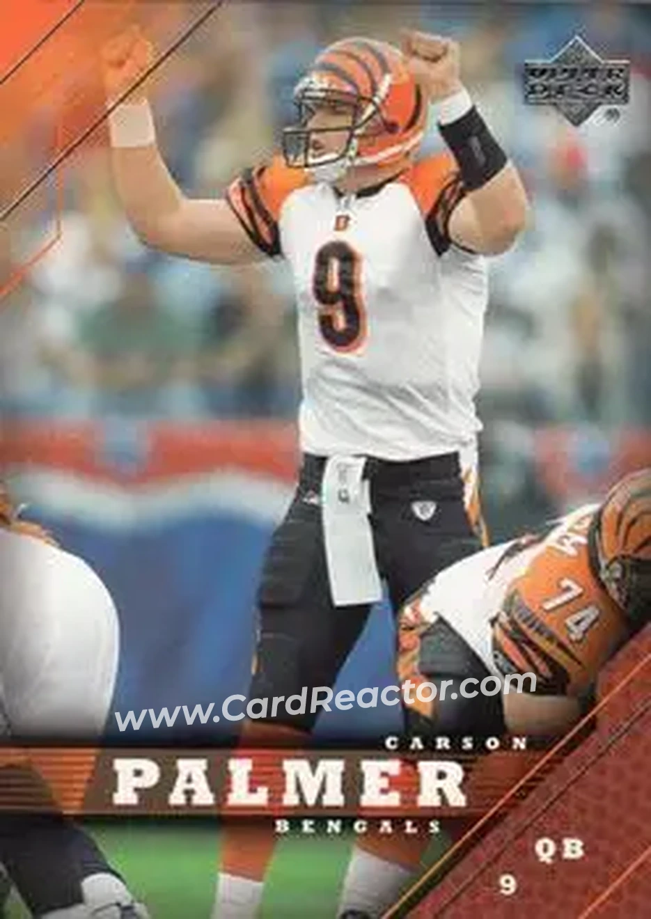 2005 Upper Deck #37 - Carson Palmer - Cincinnati Bengals - Front 2005 Upper Deck #37 - Carson Palmer - Cincinnati Bengals - Front