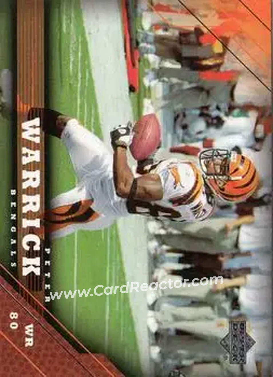 2005 Upper Deck #39 - Peter Warrick - Cincinnati Bengals - Front 2005 Upper Deck #39 - Peter Warrick - Cincinnati Bengals - Front