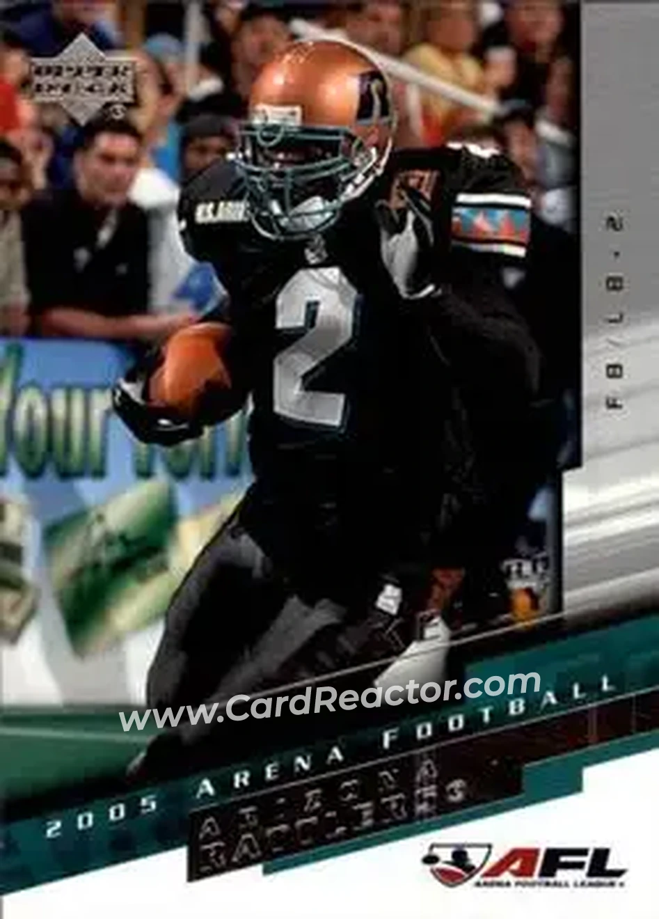 2005 Upper Deck AFL #4 - Bo Kelly - Arizona Rattlers - Front 2005 Upper Deck AFL #4 - Bo Kelly - Arizona Rattlers - Front