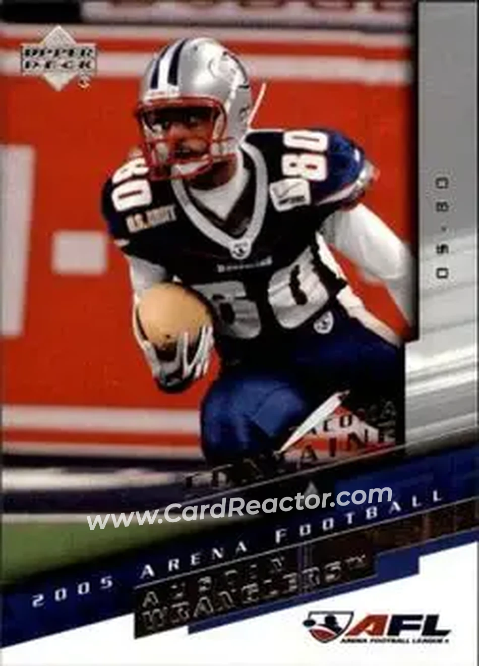 2005 Upper Deck AFL #6 - Tacoma Fontaine - Austin Wranglers - Front 2005 Upper Deck AFL #6 - Tacoma Fontaine - Austin Wranglers - Front