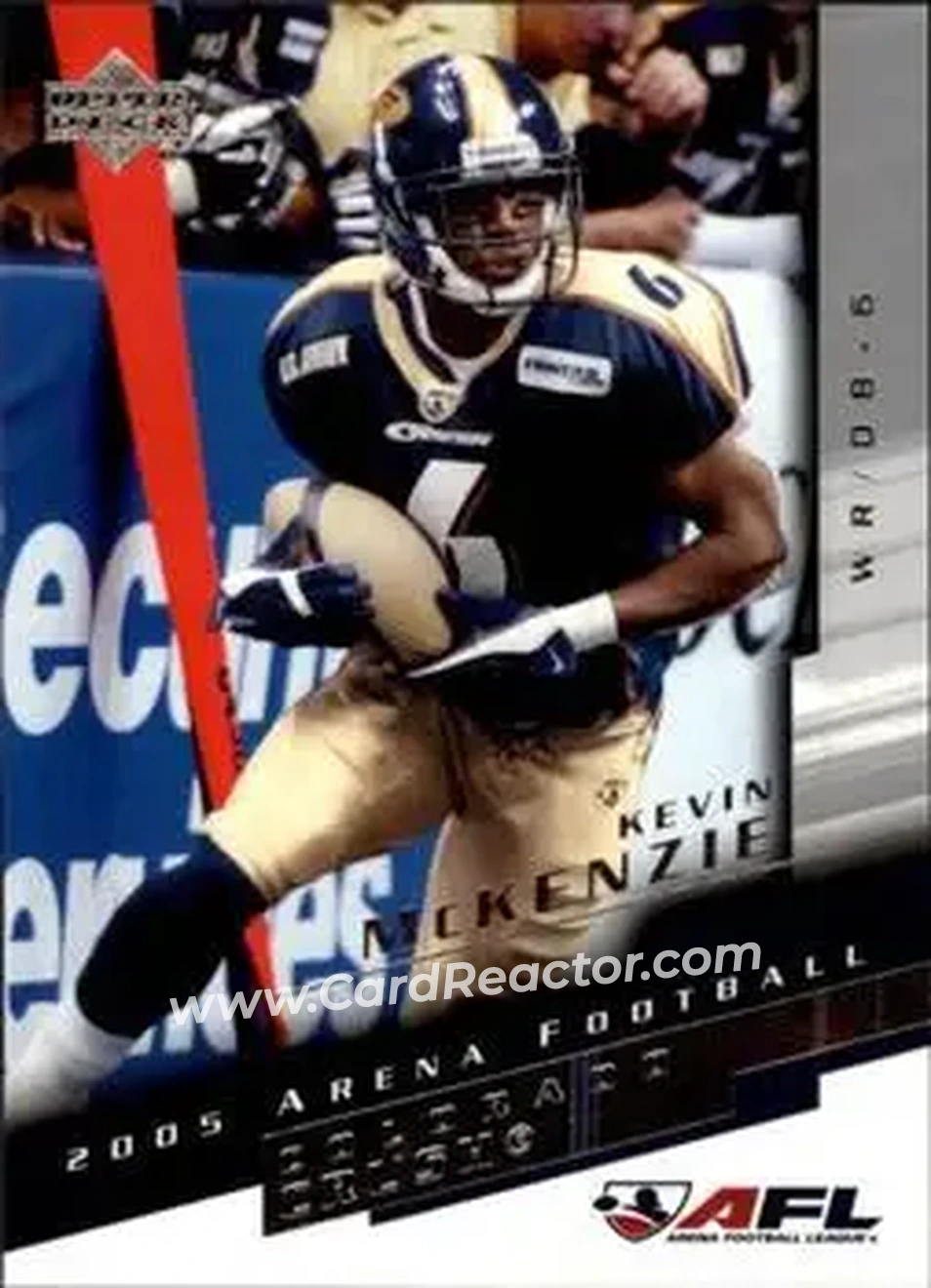 2005 Upper Deck AFL #18 - Kevin McKenzie - Colorado Crush - Front 2005 Upper Deck AFL #18 - Kevin McKenzie - Colorado Crush - Front