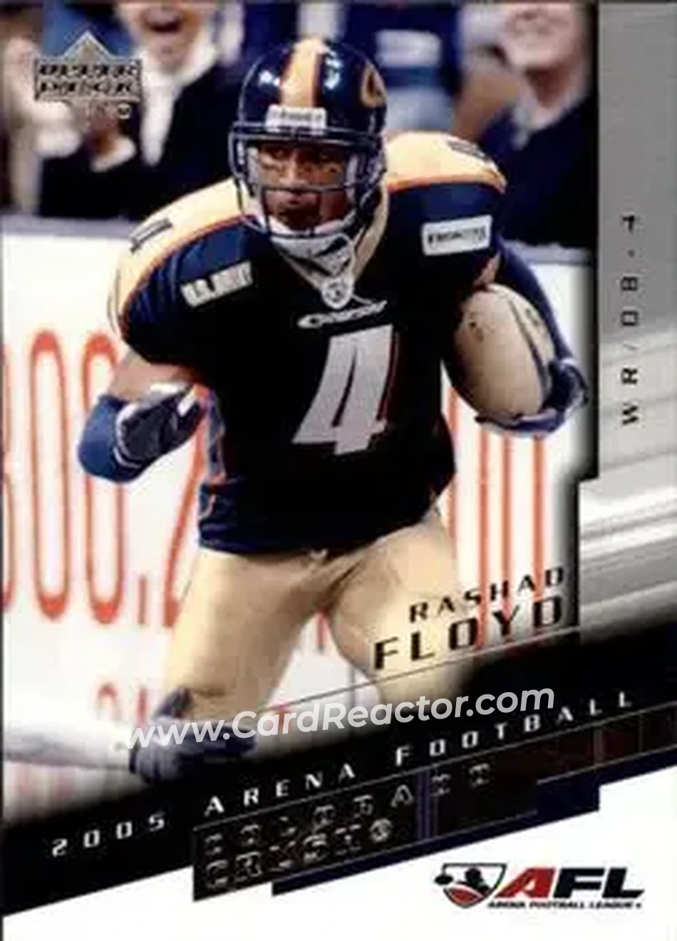 2005 Upper Deck AFL #20 - Rashad Floyd - Colorado Crush - Front 2005 Upper Deck AFL #20 - Rashad Floyd - Colorado Crush - Front