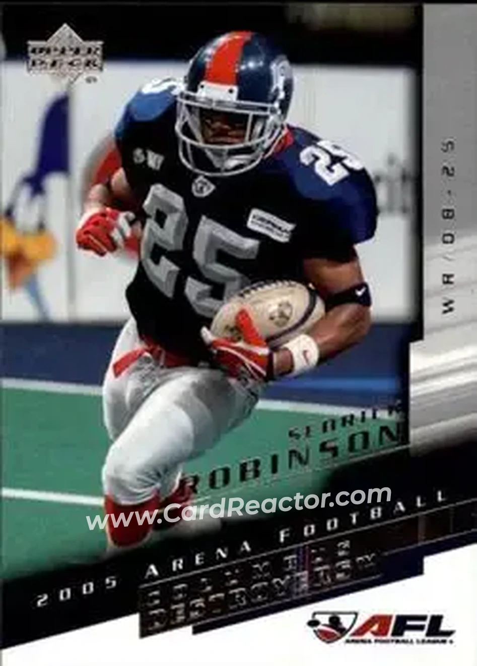 2005 Upper Deck AFL #24 - Sedrick Robinson - Columbus Destroyers - Front
