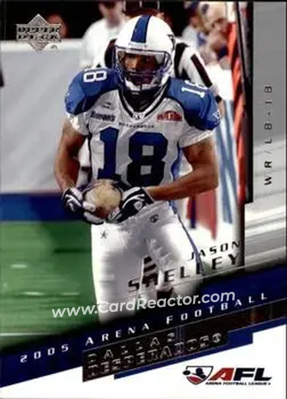 2005 Upper Deck AFL #30 - Jason Shelley - Dallas Desperados - Front