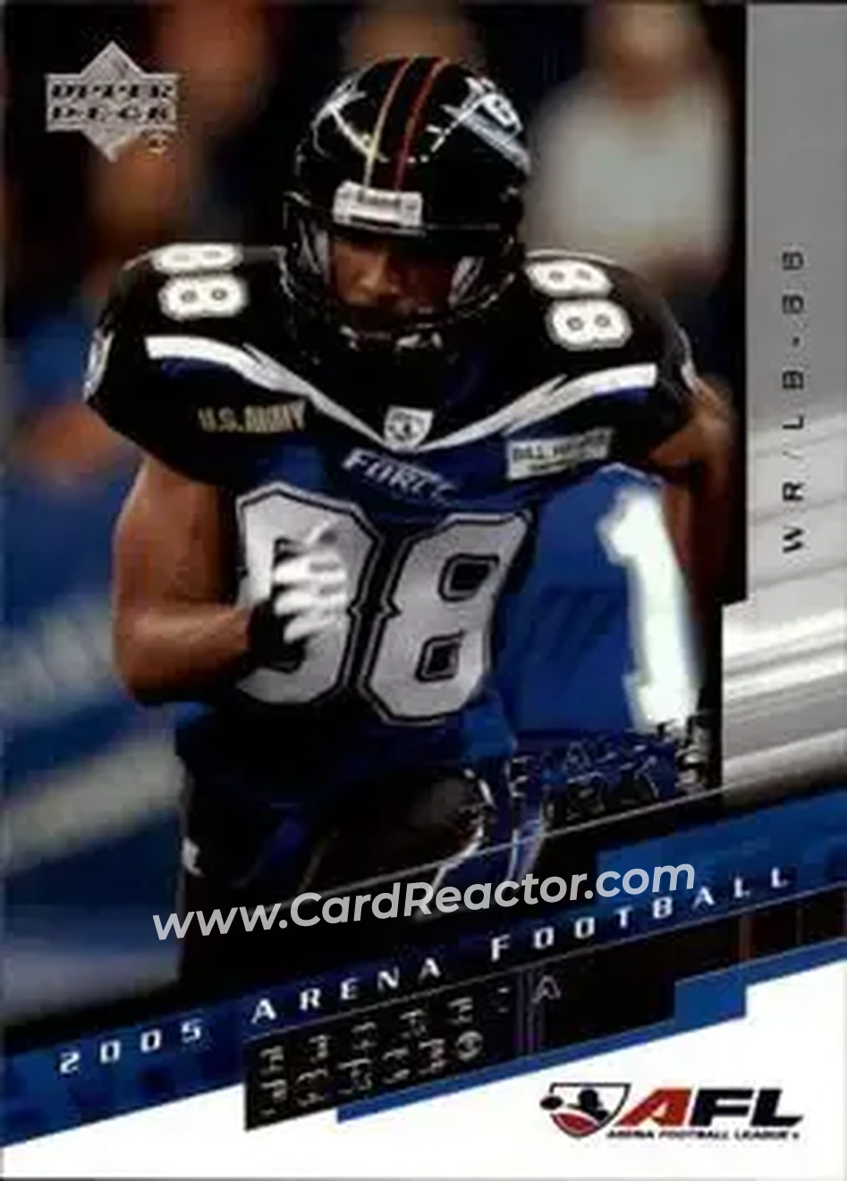 2005 Upper Deck AFL #34 - Dialleo Burks - Georgia Force - Front