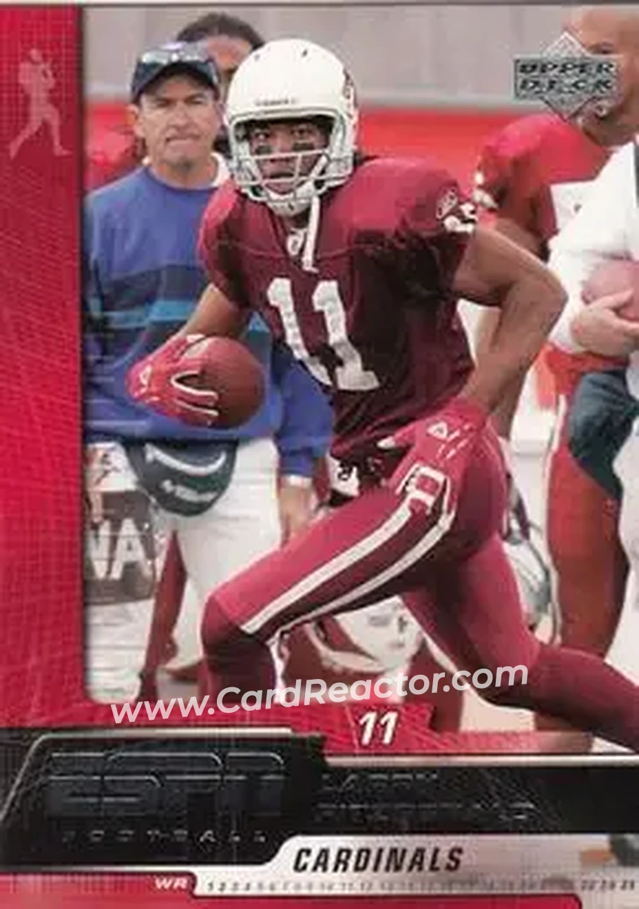 2005 Upper Deck ESPN #1 - Larry Fitzgerald - Arizona Cardinals - Front