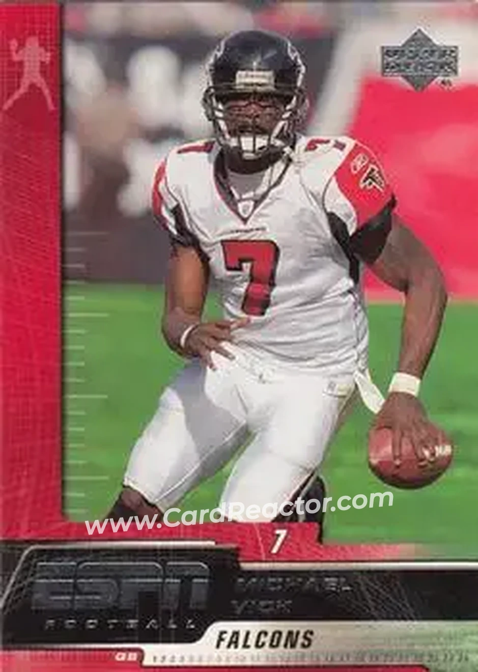 2005 Upper Deck ESPN #4 - Michael Vick - Atlanta Falcons - Front 2005 Upper Deck ESPN #4 - Michael Vick - Atlanta Falcons - Front