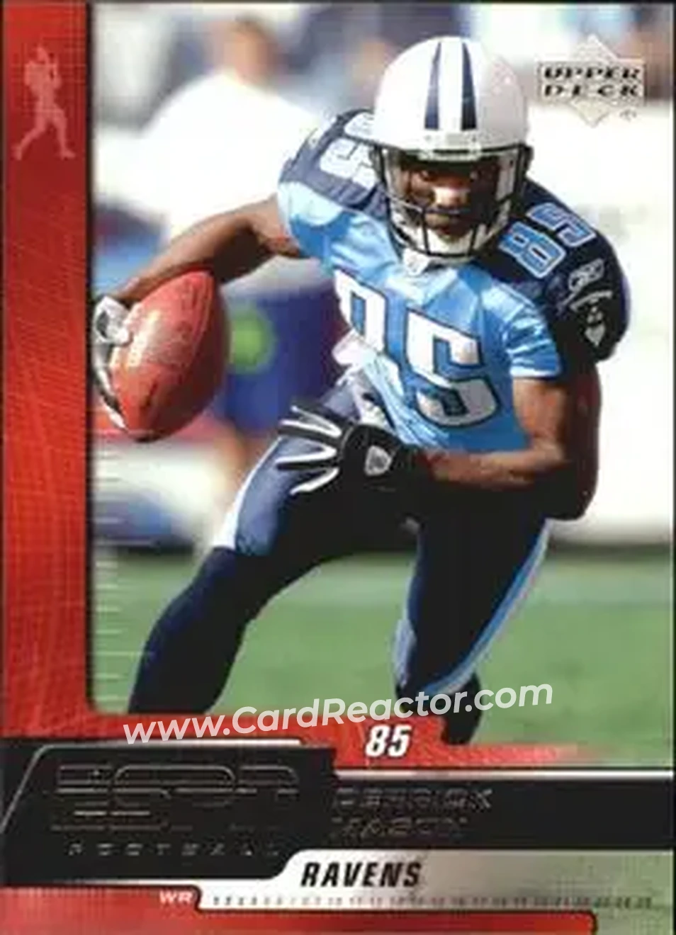 2005 Upper Deck ESPN #10 - Derrick Mason - Baltimore Ravens - Front 2005 Upper Deck ESPN #10 - Derrick Mason - Baltimore Ravens - Front