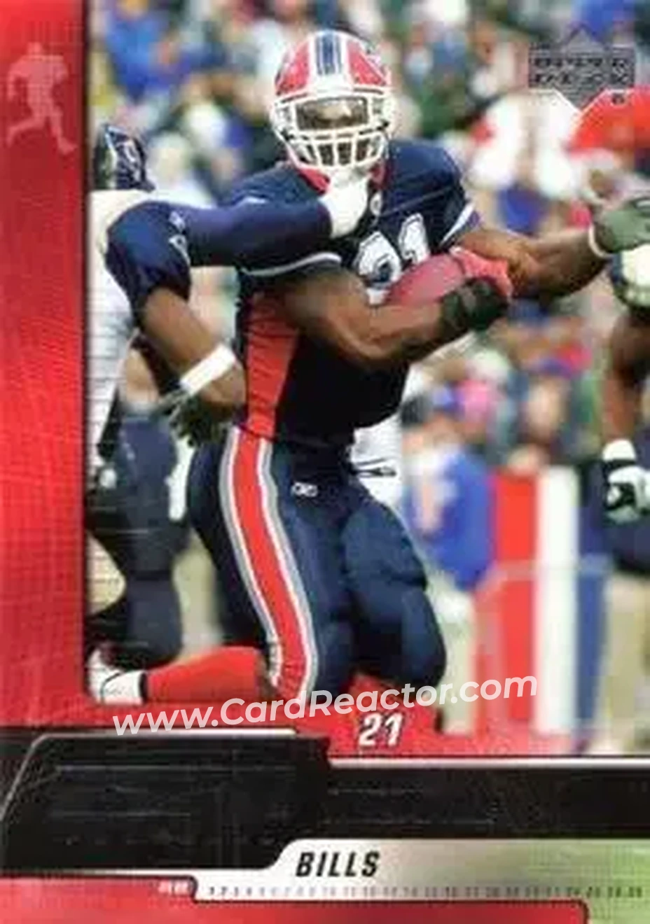 2005 Upper Deck ESPN #11 - Willis McGahee - Buffalo Bills - Front 2005 Upper Deck ESPN #11 - Willis McGahee - Buffalo Bills - Front