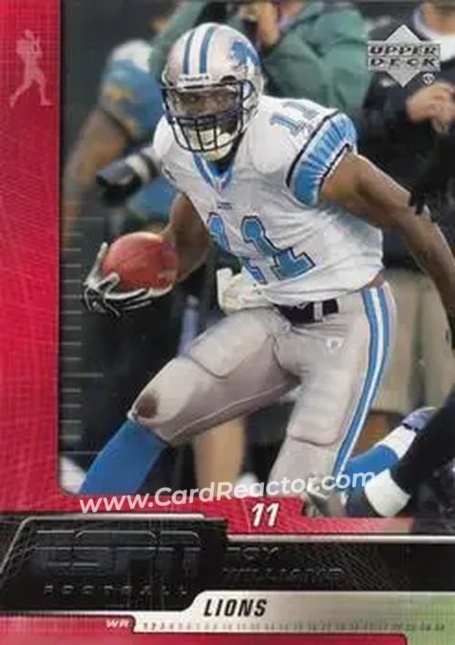 2005 Upper Deck ESPN #32 - Roy Williams - Detroit Lions - Front