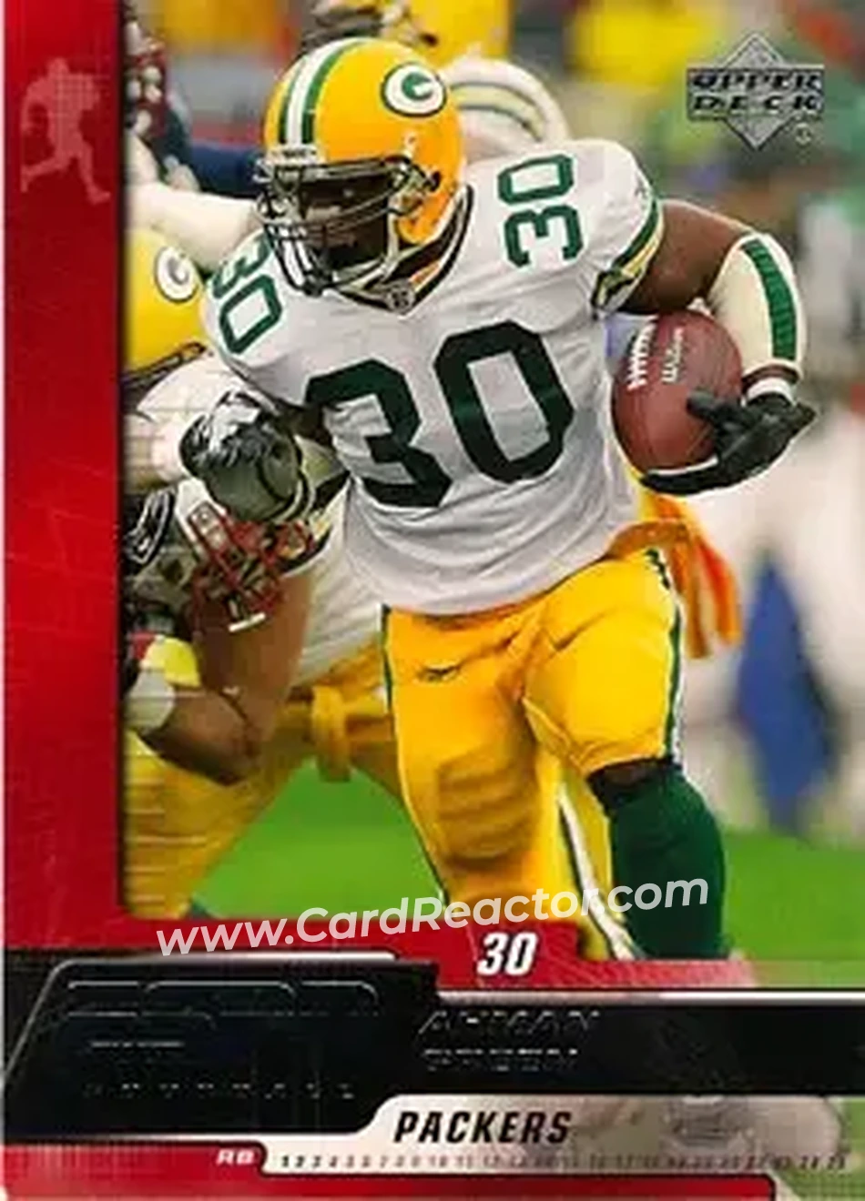 2005 Upper Deck ESPN #38 - Ahman Green - Green Bay Packers - Front