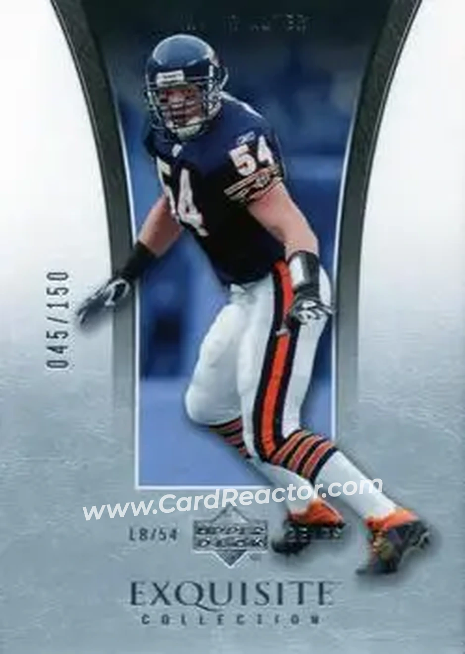 2005 Upper Deck Exquisite Collection #7 - Brian Urlacher - Chicago Bears - Front