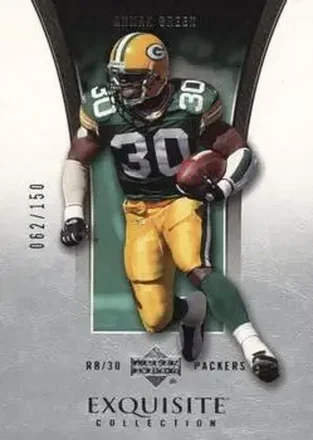 2005 Upper Deck Exquisite Collection #14 - Ahman Green - Green Bay Packers