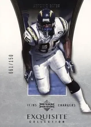 2005 Upper Deck Exquisite Collection #36 - Antonio Gates - San Diego Chargers
