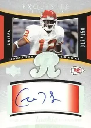2005 Upper Deck Exquisite Collection #52 - Craphonso Thorpe - Kansas City Chiefs