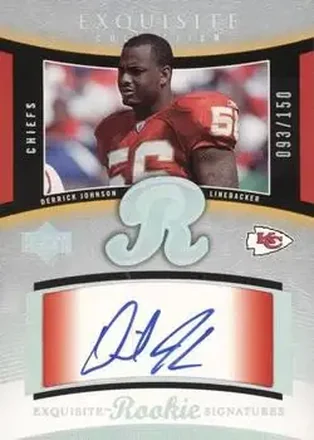 2005 Upper Deck Exquisite Collection #53 - Derrick Johnson - Kansas City Chiefs