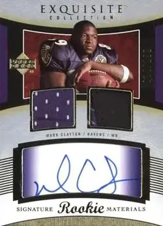 2005 Upper Deck Exquisite Collection #90 - Mark Clayton - Baltimore Ravens