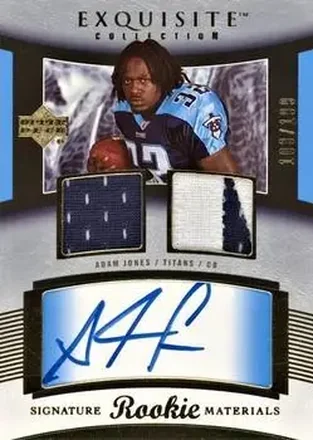 2005 Upper Deck Exquisite Collection #96 - Adam Jones - Tennessee Titans