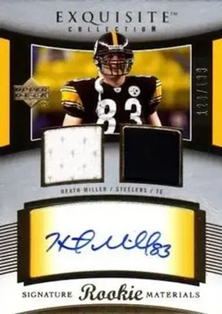 2005 Upper Deck Exquisite Collection #99 - Heath Miller - Pittsburgh Steelers