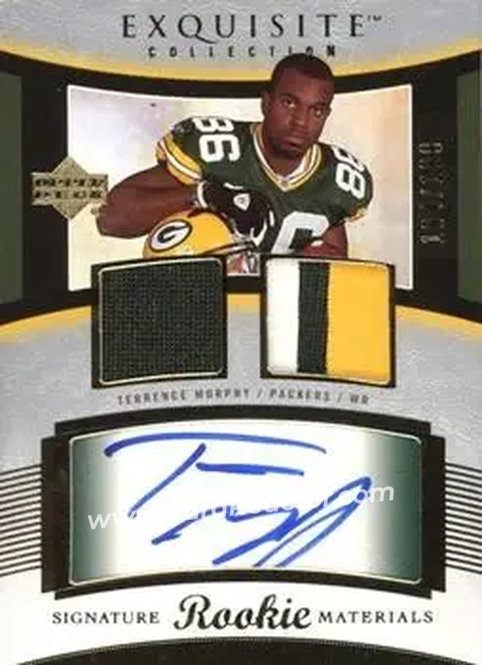 2005 Upper Deck Exquisite Collection #102 - Terrence Murphy - Green Bay Packers - Front 2005 Upper Deck Exquisite Collection #102 - Terrence Murphy - Green Bay Packers - Front