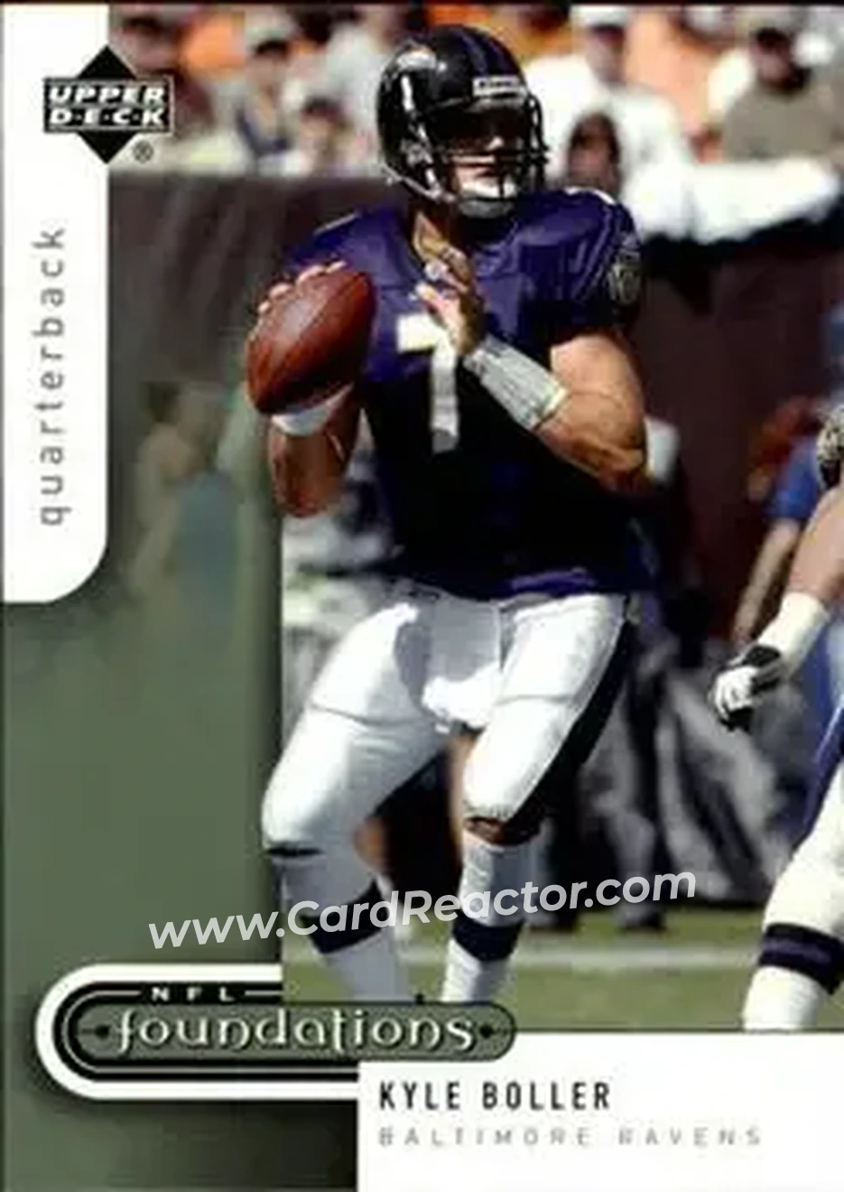2005 Upper Deck Foundations #9 - Kyle Boller - Baltimore Ravens - Front 2005 Upper Deck Foundations #9 - Kyle Boller - Baltimore Ravens - Front