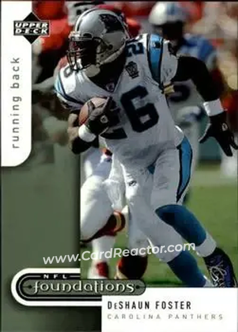 2005 Upper Deck Foundations #17 - DeShaun Foster - Carolina Panthers - Front