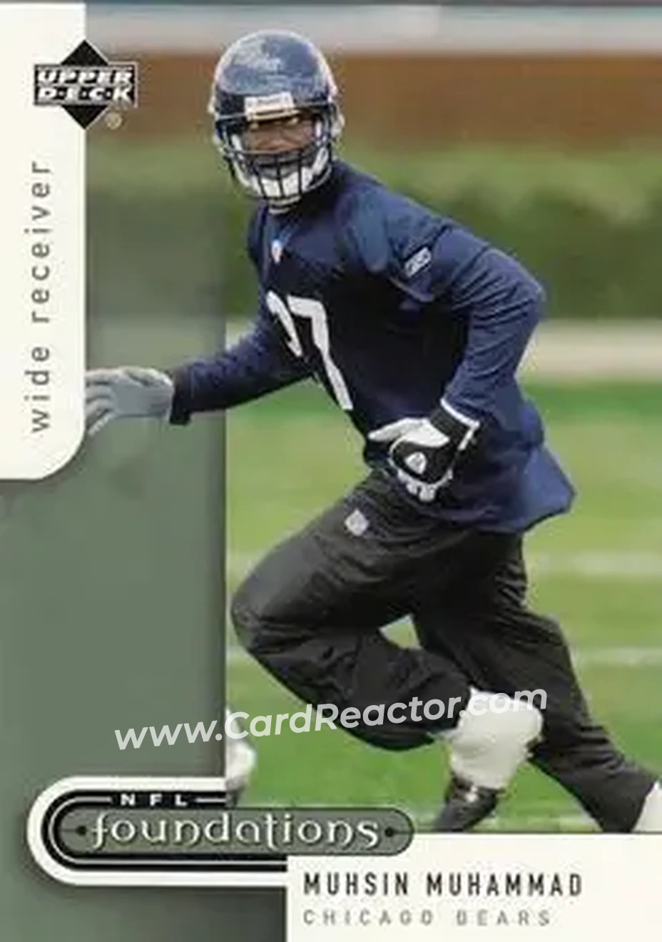 2005 Upper Deck Foundations #20 - Muhsin Muhammad - Chicago Bears - Front 2005 Upper Deck Foundations #20 - Muhsin Muhammad - Chicago Bears - Front
