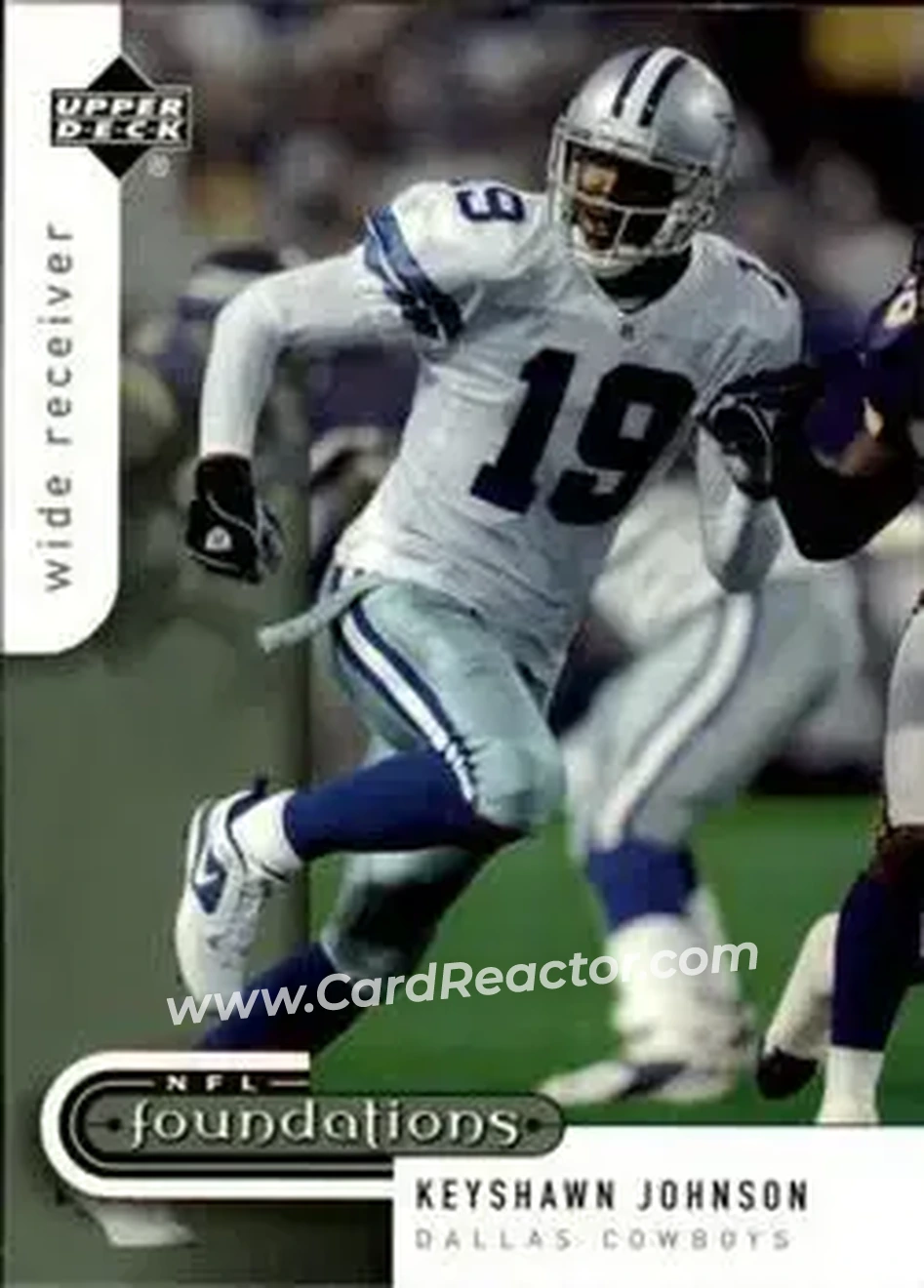 2005 Upper Deck Foundations #25 - Keyshawn Johnson - Dallas Cowboys - Front