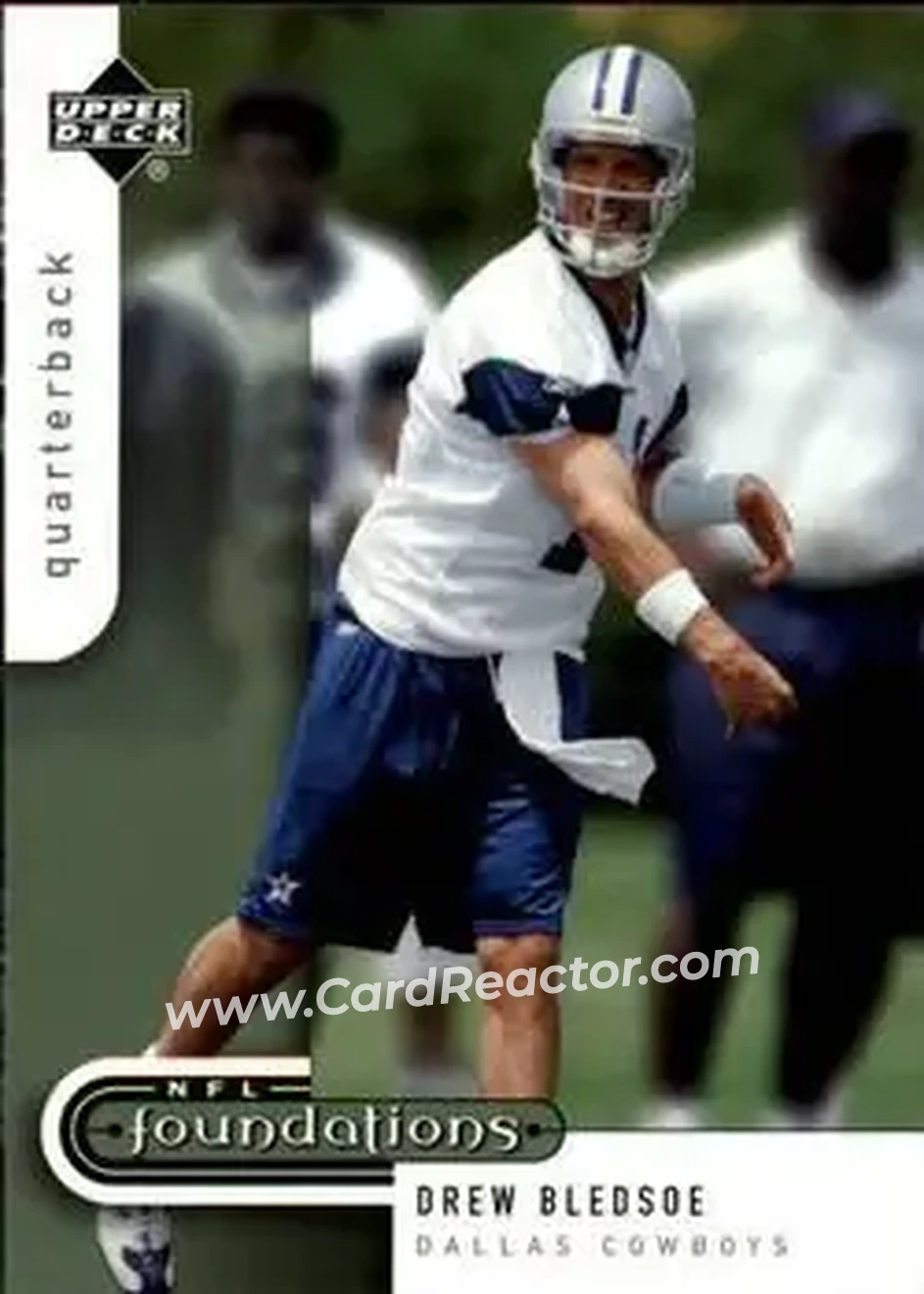 2005 Upper Deck Foundations #26 - Drew Bledsoe - Dallas Cowboys - Front 2005 Upper Deck Foundations #26 - Drew Bledsoe - Dallas Cowboys - Front