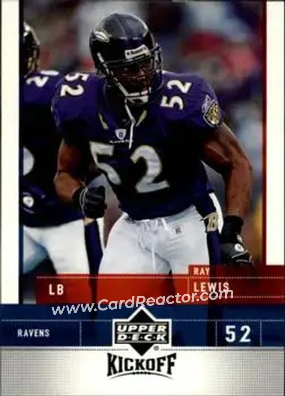 2005 Upper Deck Kickoff #7 - Ray Lewis - Baltimore Ravens - Front