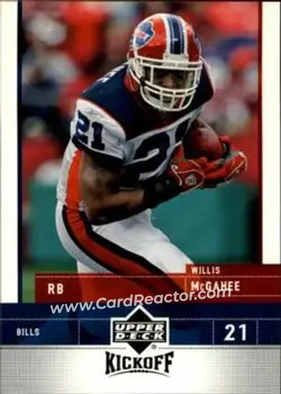 2005 Upper Deck Kickoff #11 - Willis McGahee - Buffalo Bills - Front 2005 Upper Deck Kickoff #11 - Willis McGahee - Buffalo Bills - Front