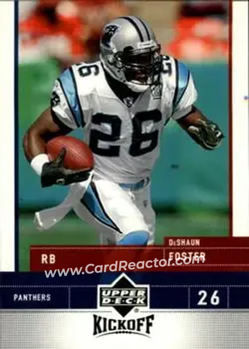 2005 Upper Deck Kickoff #14 - DeShaun Foster - Carolina Panthers - Front