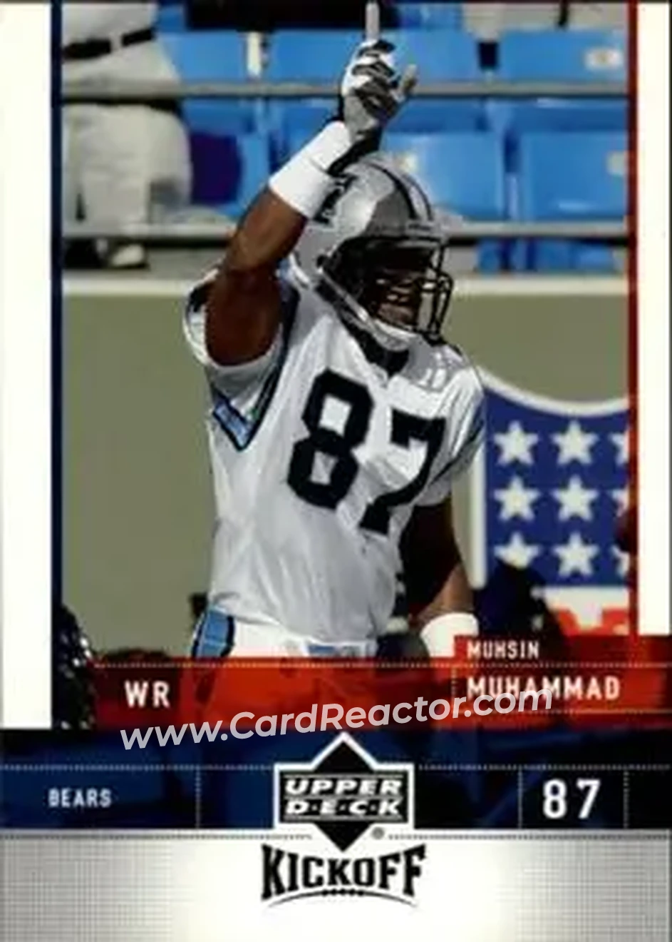2005 Upper Deck Kickoff #18 - Muhsin Muhammad - Chicago Bears - Front 2005 Upper Deck Kickoff #18 - Muhsin Muhammad - Chicago Bears - Front