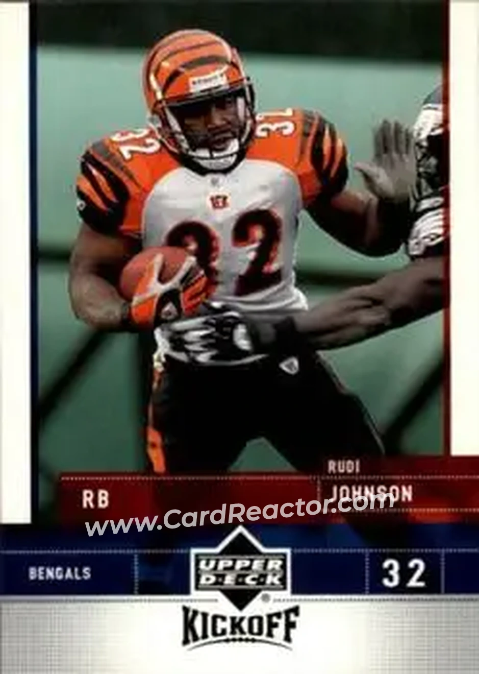 2005 Upper Deck Kickoff #20 - Rudi Johnson - Cincinnati Bengals - Front