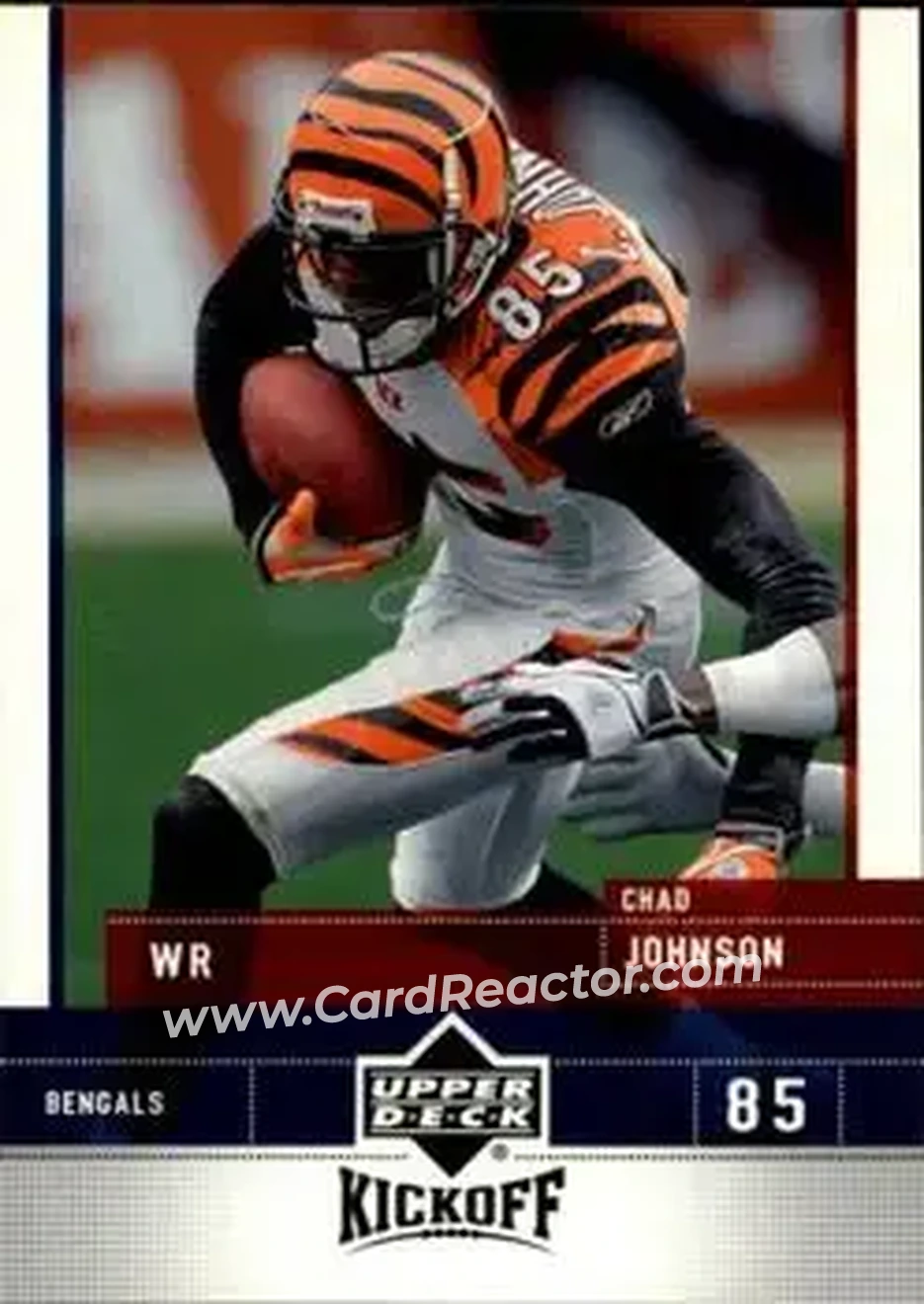 2005 Upper Deck Kickoff #21 - Chad Ochocinco - Cincinnati Bengals - Front 2005 Upper Deck Kickoff #21 - Chad Ochocinco - Cincinnati Bengals - Front
